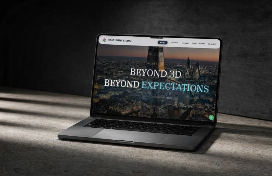 BIM Engineering Studio custom website design by Quroix Labs